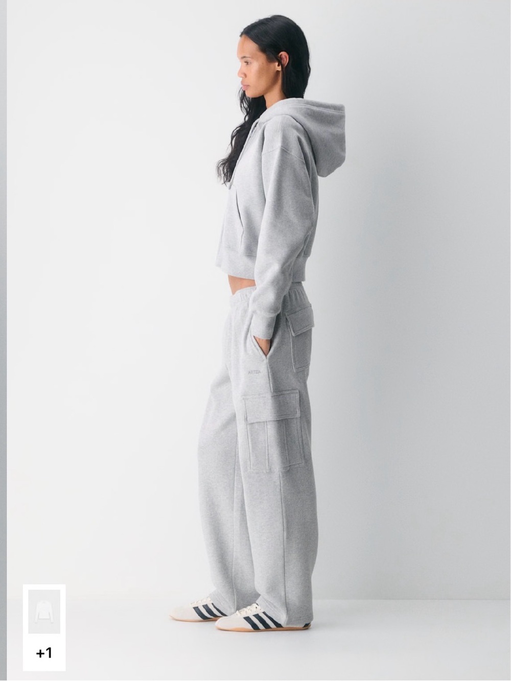 Aritzia cozy sweat fleece boyfriend boxy zip hoodie - Picture 13 of 13